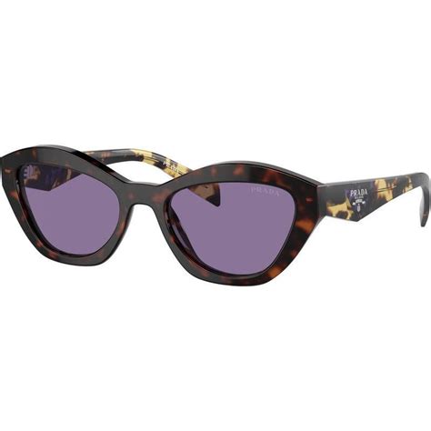 Prada Pra02s Havana/Violet Mirror Sunglasses 